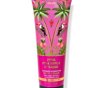 Pink pineapple sunrise bath and body works lotion